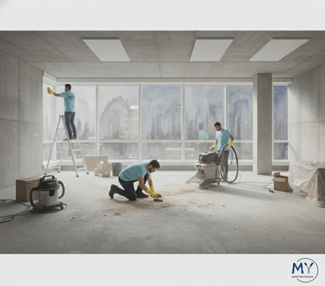 Nettoyage après construction commercial